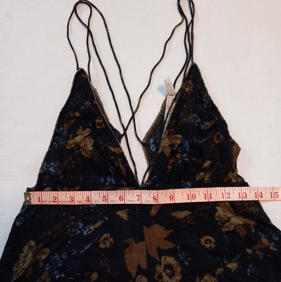 Free People Intimately Losin' It Romper Color Raven Womens Size Small - Picture 10 of 12